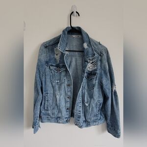 Refuge Blue Distressed Jean Jacket